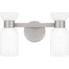 Rembrandt 2 Light 15 inch Brushed Nickel Bath Light Wall Light