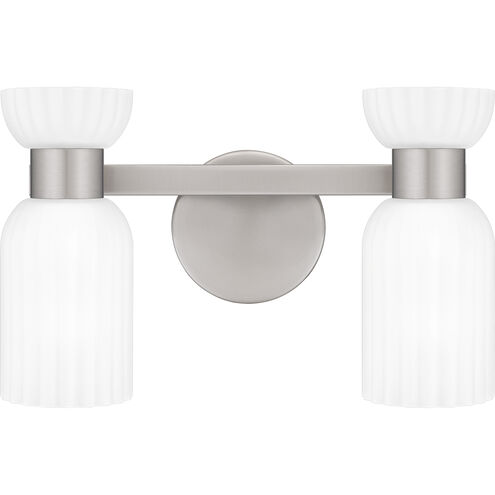 Rembrandt 2 Light 15 inch Brushed Nickel Bath Light Wall Light