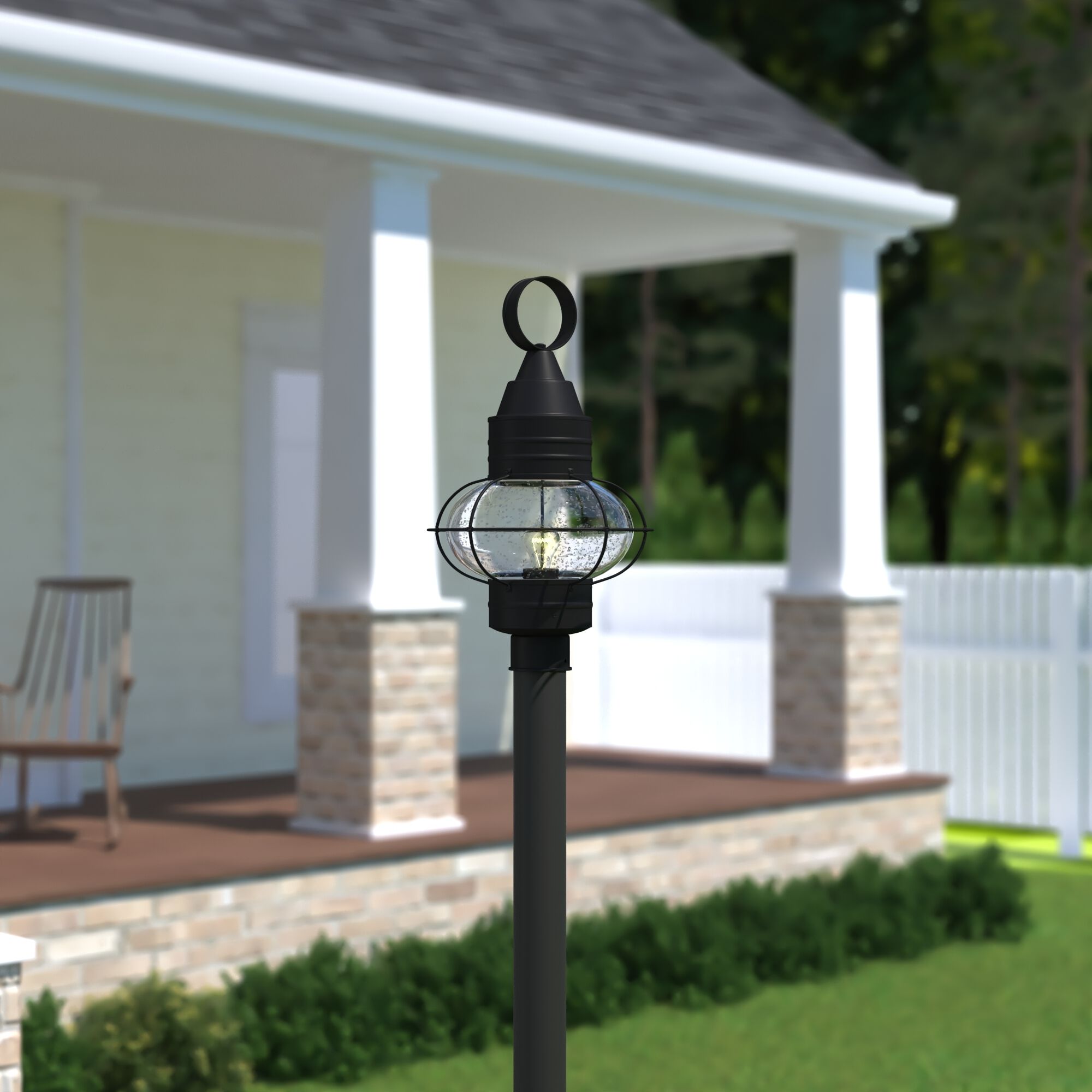 Chatham LED 22.5 inch Textured Black Outdoor Post