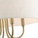 Blossom 4 Light 18 inch Antique Brass Pendant Chandelier Ceiling Light