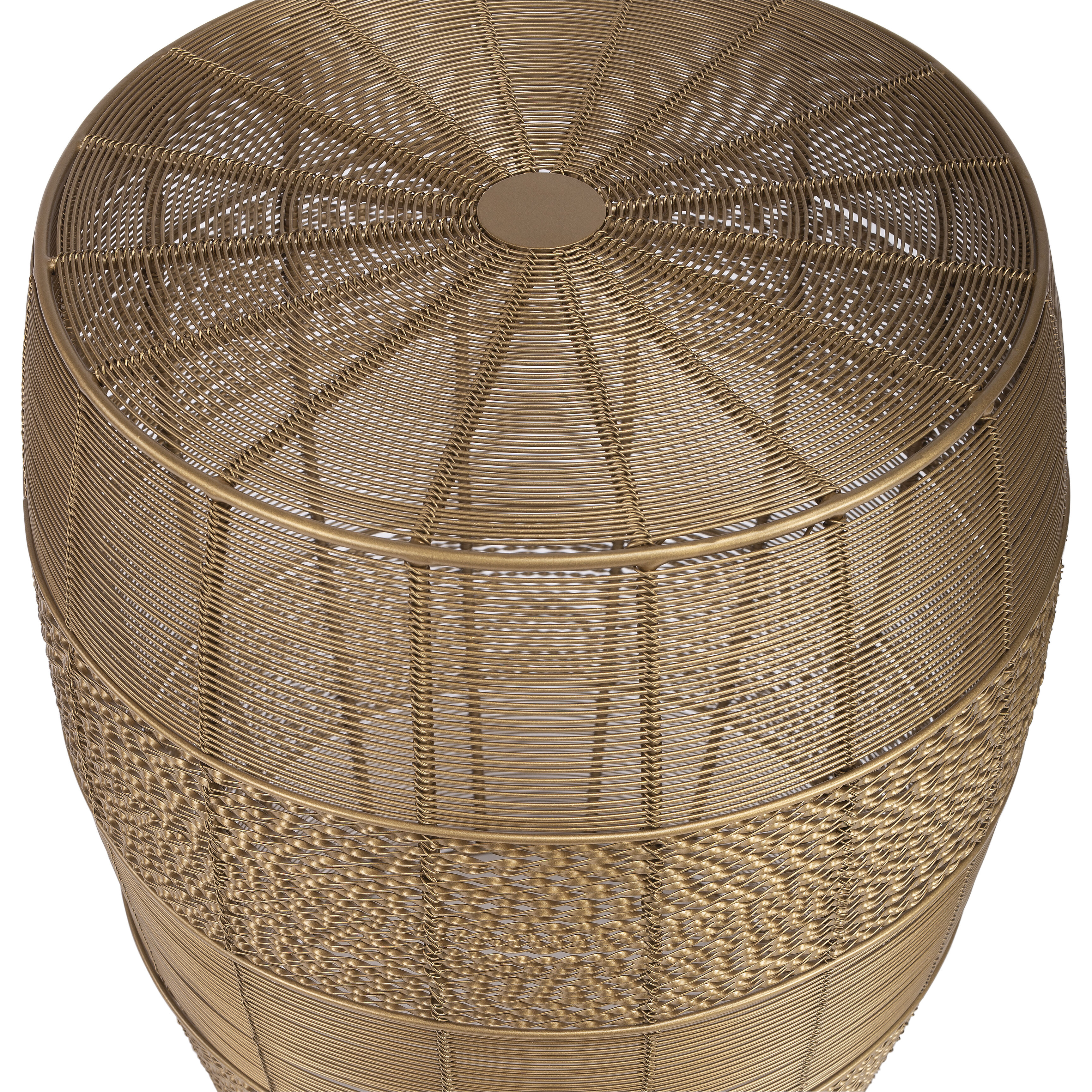 Bellarose Gold Metal End or Side Table