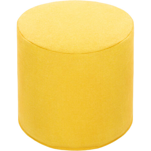 Shane 17 inch Yellow Pouf, Cylinder