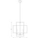 Titania 4 Light 22 inch Matte Black Chandelier Ceiling Light
