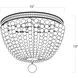 Malibu 3 Light 15 inch White Flush Mount Ceiling Light