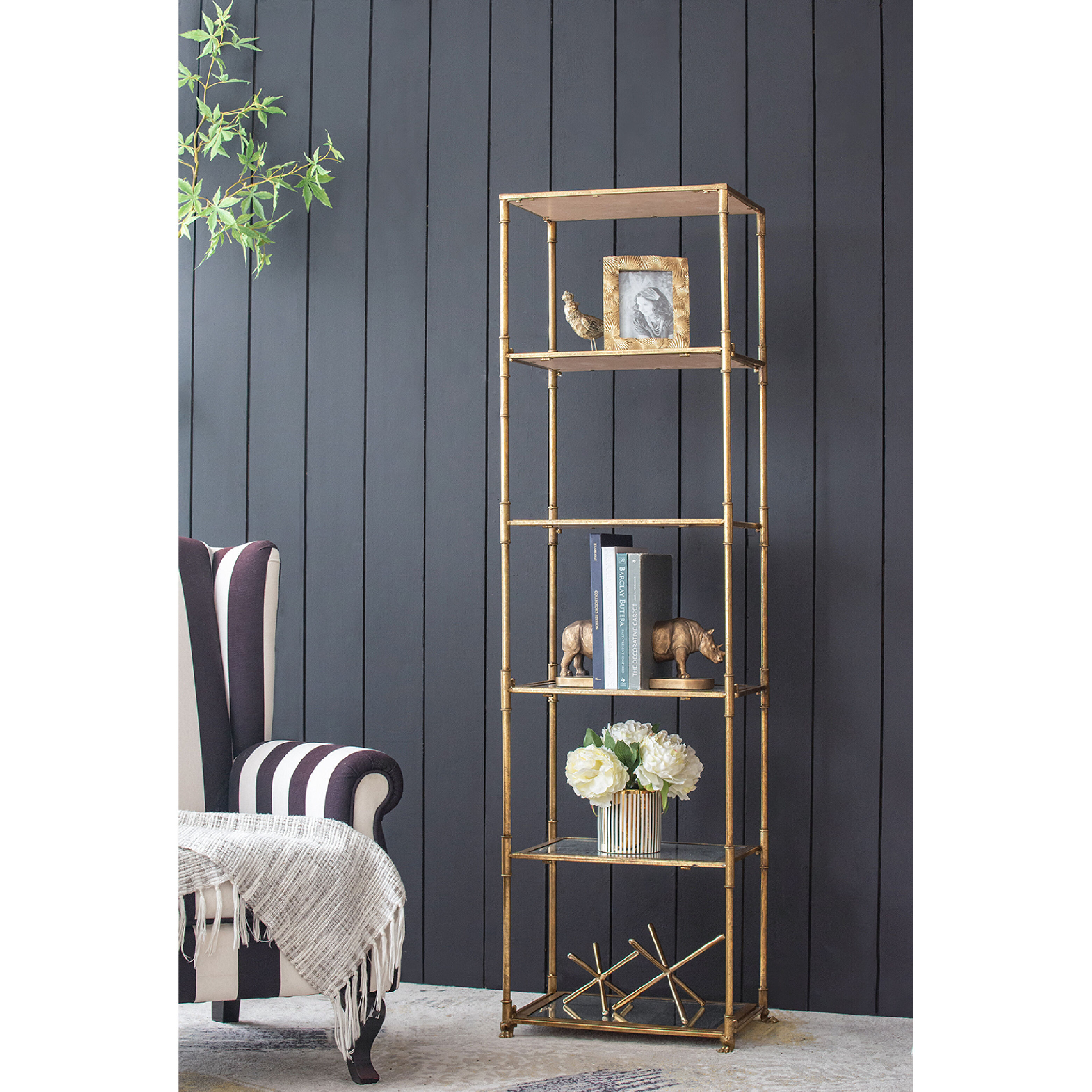 Persia 70.5 X 19.7 X 14.6 inch Gold Shelf