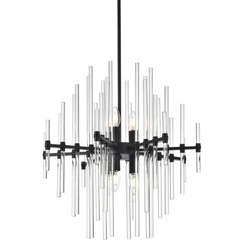Sienna 6 Light 23 inch Black Pendant Ceiling Light
