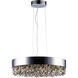 Mystic LED 24 inch Polished Chrome Single Pendant Ceiling Light in Mirror Smoke, 2.8, 16