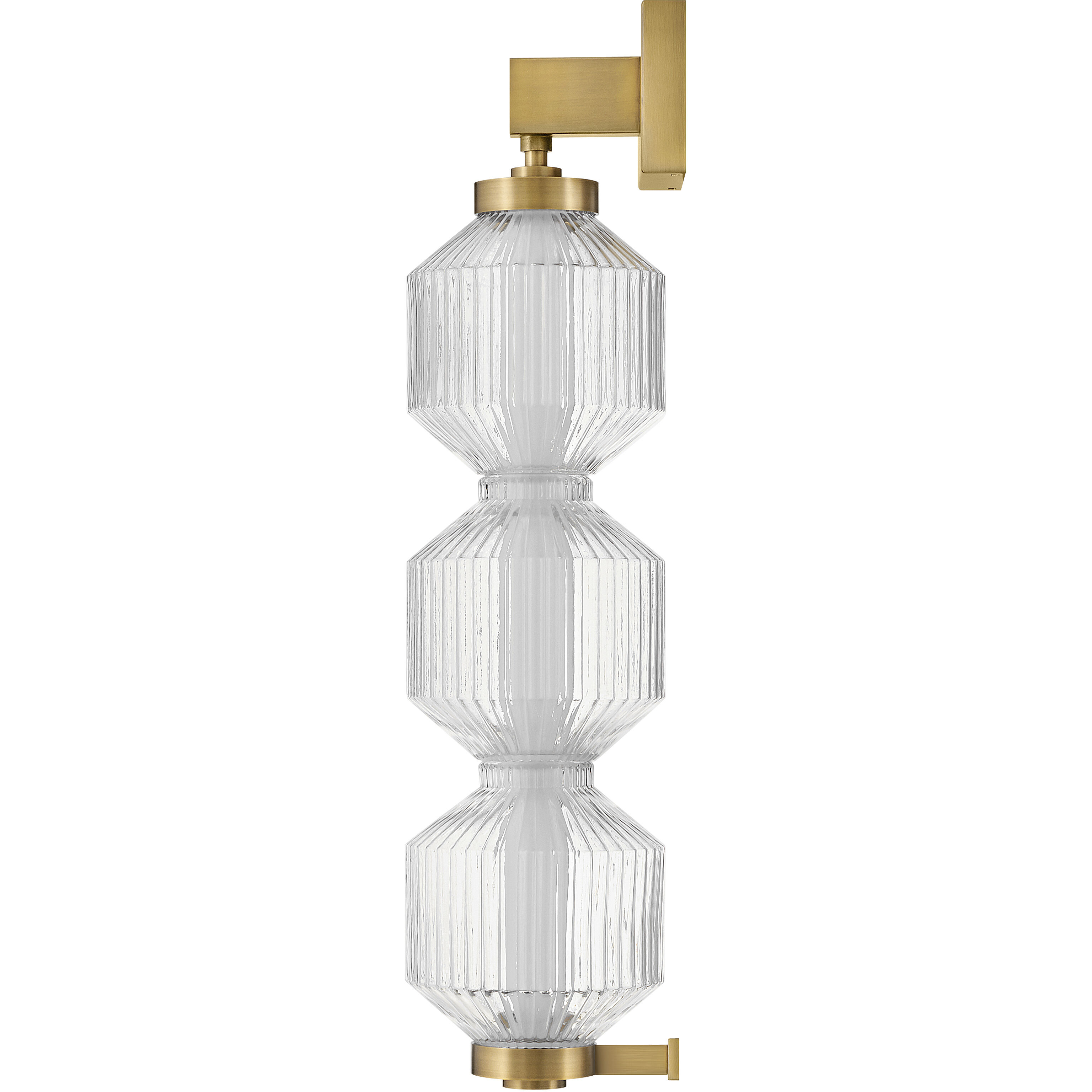 Reign LED 8 inch Lacquered Brass Pendant Ceiling Light, Sconce