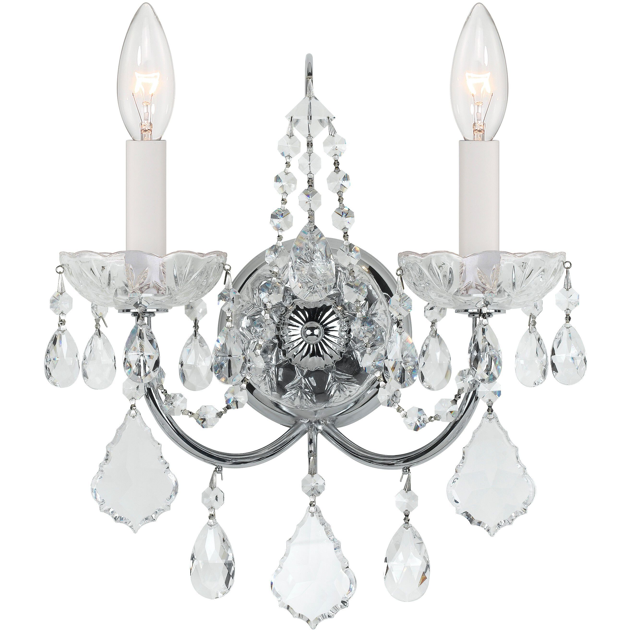 Imperial Sconce Wall Light in Clear Italian