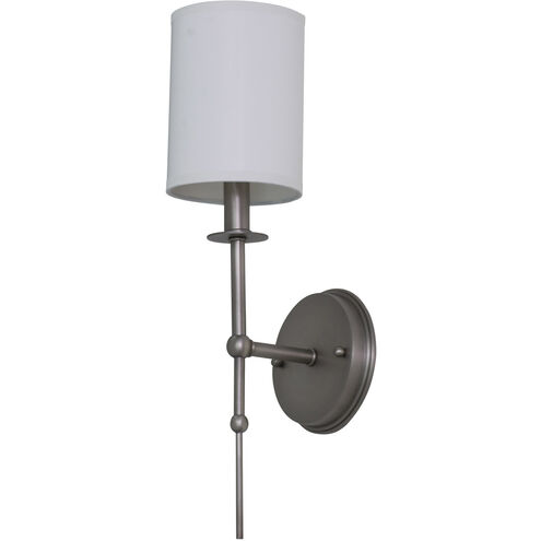 Lake Shore 1 Light 6 inch Satin Pewter Wall Lamp Wall Light