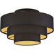 Sentosa 4 Light 21 inch Black Semi Flush Mount Ceiling Light, Extra Large