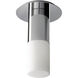 Pilar 1 Light 5.88 inch Polished Nickel Flush Mount Ceiling Light