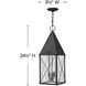 Heritage York LED 10 inch Black Outdoor Hanging Lantern
