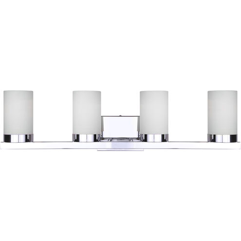 Madison 4 Light 30 inch Chrome Vanity Light Wall Light