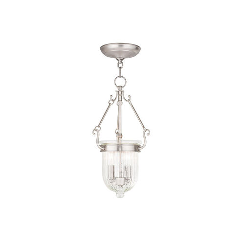 Coventry 2 Light 9 inch Brushed Nickel Pendant Ceiling Light