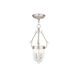 Coventry 2 Light 9 inch Brushed Nickel Pendant Ceiling Light
