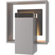 Shadow Box 1 Light 8.5 inch Coastal Burnished Steel Outdoor Sconce, Small