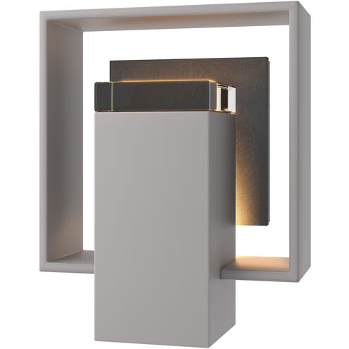 Shadow Box 1 Light 8.5 inch Coastal Burnished Steel Outdoor Sconce, Small