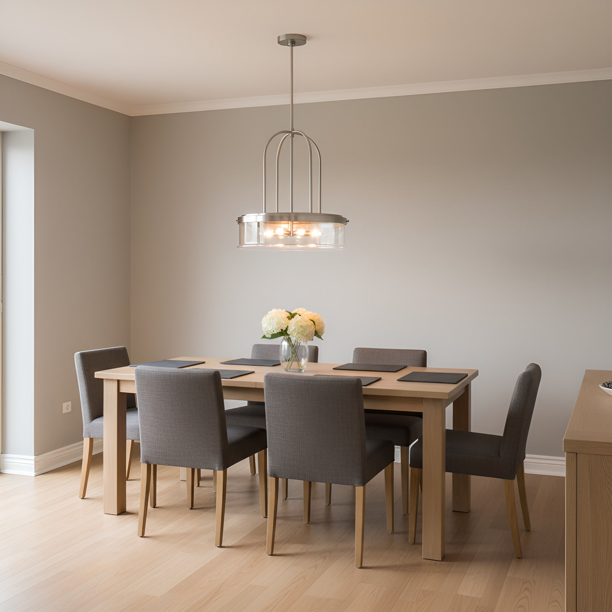 Anders 4 Light 20 inch Brushed Nickel Pendant Ceiling Light