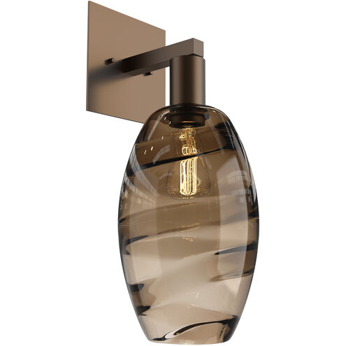 Ellisse 1 Light 6.5 inch Flat Bronze Indoor Sconce Wall Light in Ellisse Bronze