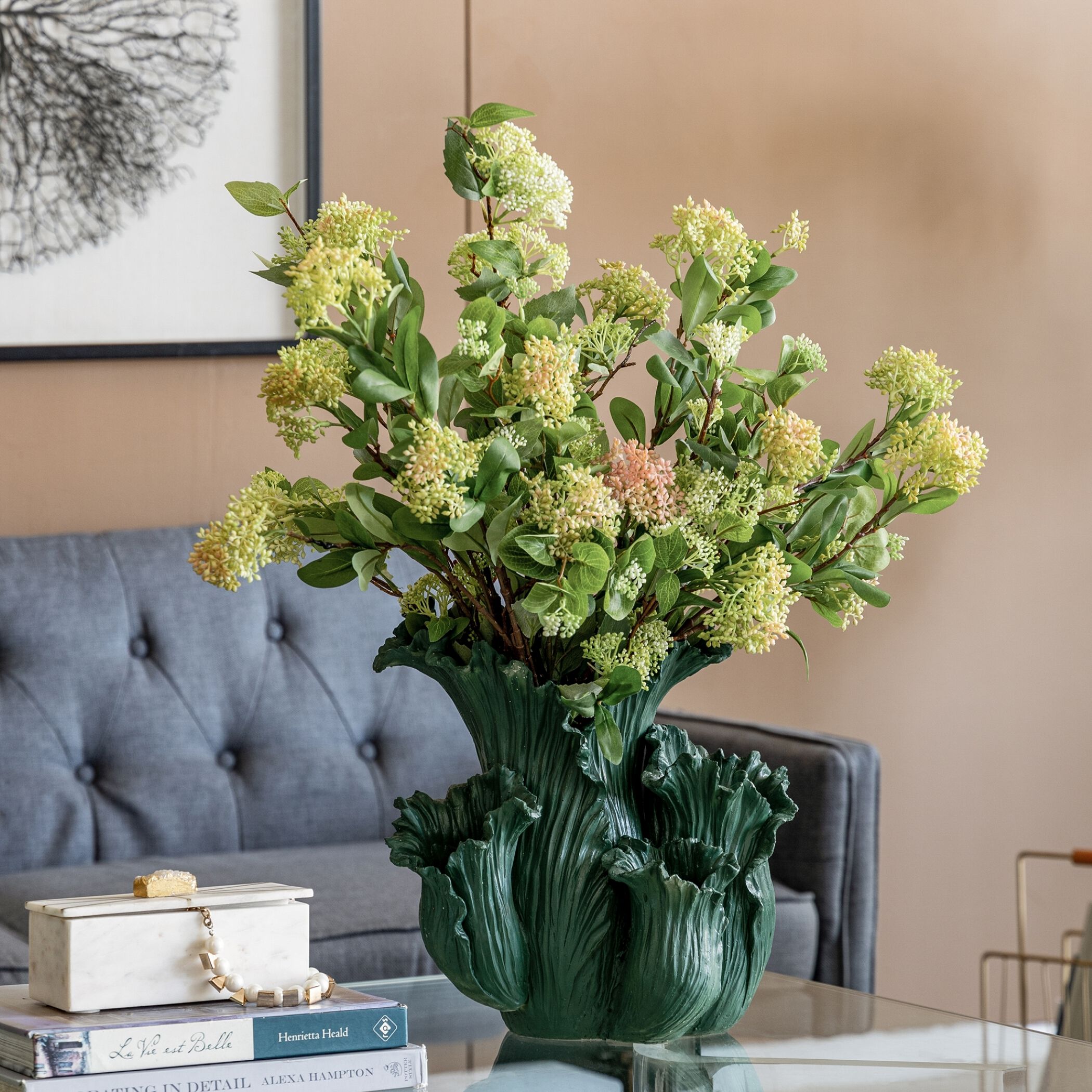 Floral 15 X 13 inch Vase