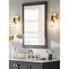 Empire Sconce Wall Light in Chrome, Clear
