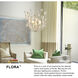 Lisa McDennon Flora 6 Light 26.25 inch Textured Plaster Indoor Chandelier Ceiling Light