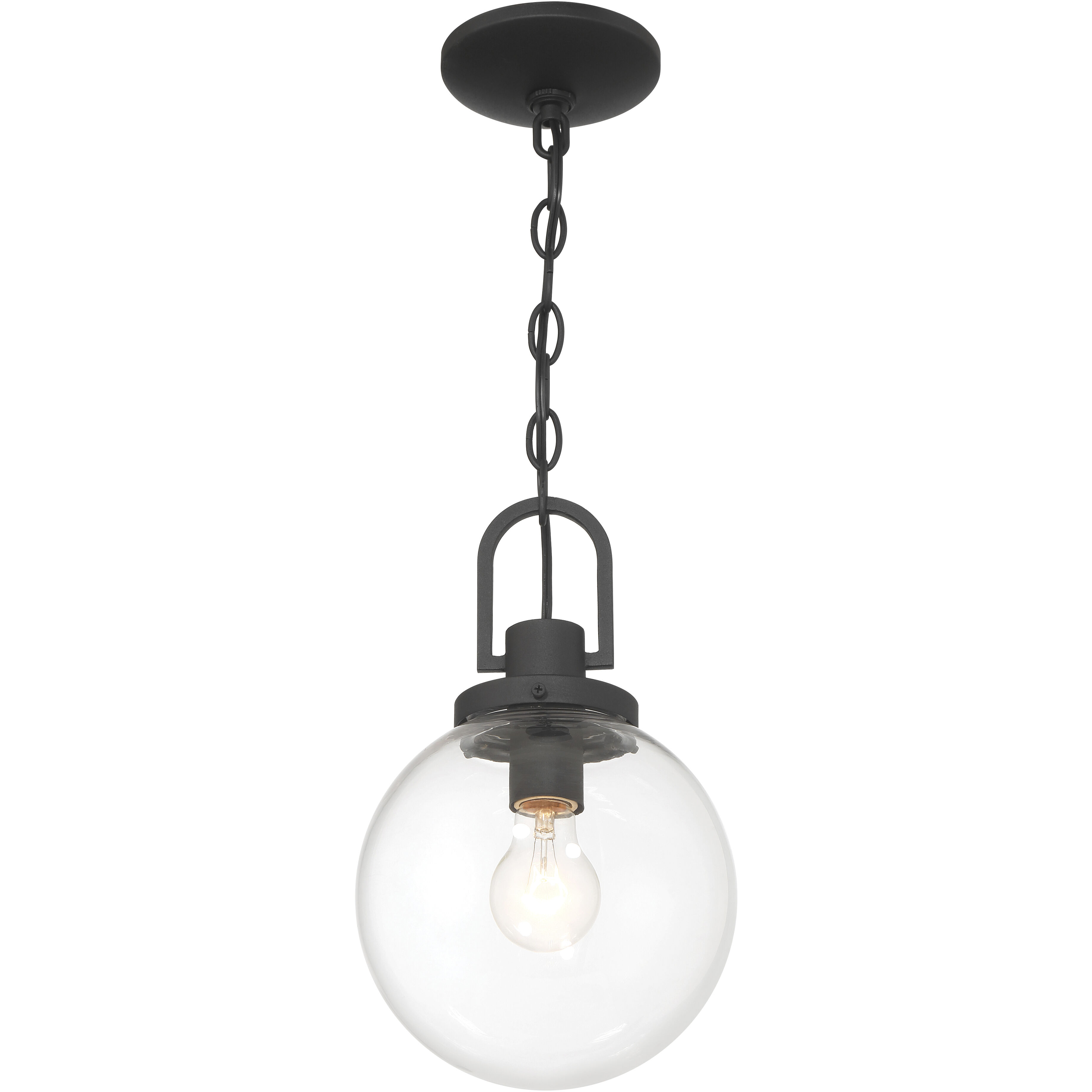 Wenston 1 Light 8 inch Sand Coal Outdoor Pendant, Great Outdoors
