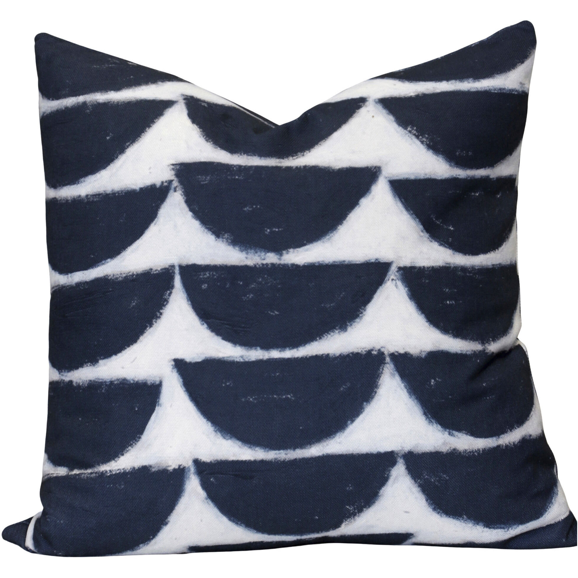 Cameron 24 X 6.5 inch Navy Blue and White Pillow