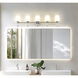 Henri 5 Light 42 inch Brushed Nickel Bathroom Vanity Wall Light