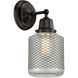 Aditi Stanton 1 Light 6 inch Matte Black Sconce Wall Light, Aditi