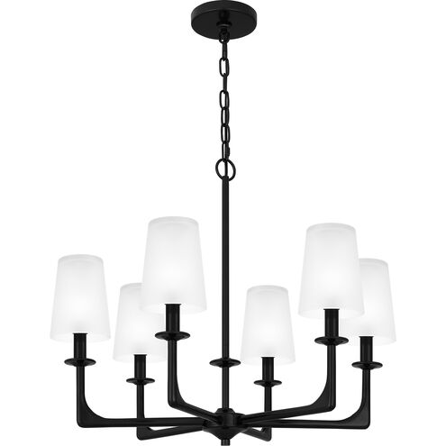 Hough 6 Light 24 inch Mystic Black Chandelier Ceiling Light