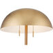 Miles 58.5 inch 7.00 watt Brass/Natural Floor Lamp Portable Light