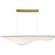 Manta LED 47 inch Gold Linear Pendant Ceiling Light