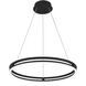 Graves LED 24 inch Matte Black Pendant Ceiling Light