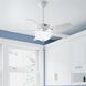 Swanson 44 inch Fresh White with Fresh White/Natural Wood Blades Ceiling Fan