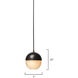 Metro 1 Light 12 inch Oil Rubbed Bronze Pendant Ceiling Light