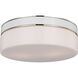 kate spade new york Monroe 2 Light 14 inch Polished Nickel Flush Mount Ceiling Light in Polished Nickel / Gloss White