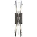 Elsa 2 Light 7 inch Midnight Graphite Wall Sconce Wall Light