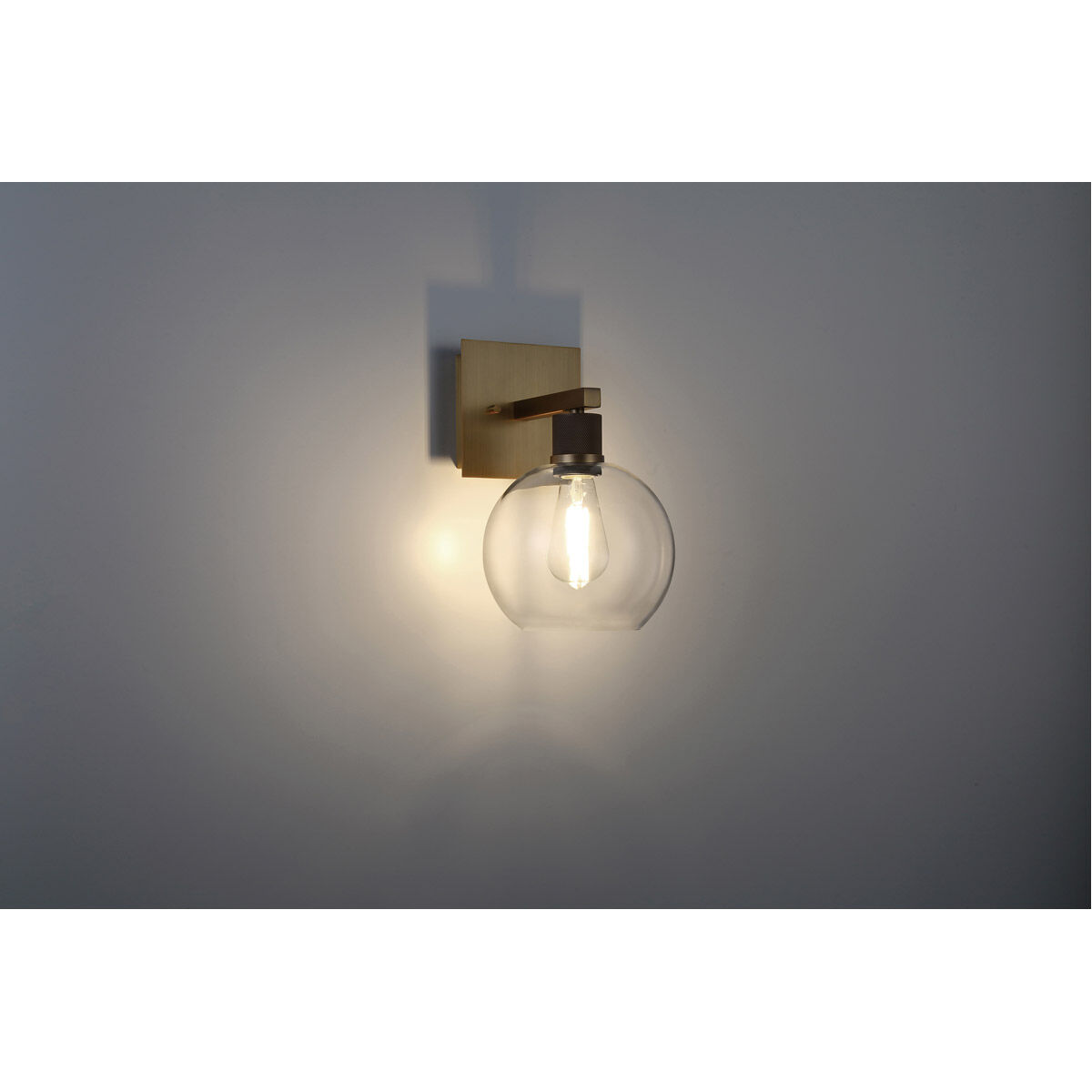 Port Nine LED 8 inch Antique Brushed Brass Wall Sconce Wall Light
