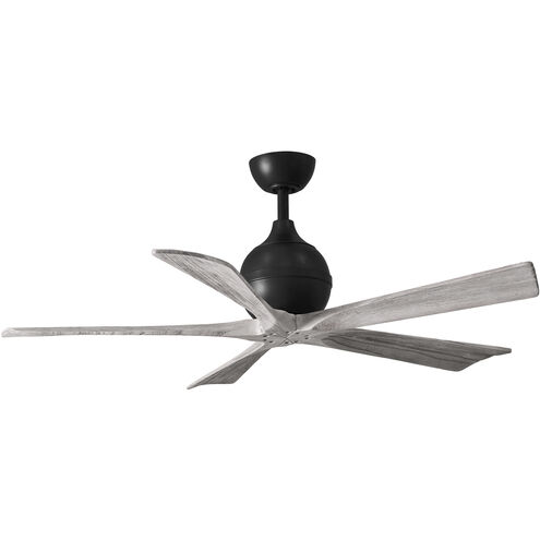 Atlas Irene-5 52 inch Matte Black with Barnwood Tone Blades Ceiling Fan in Barn Wood, Paddle Fan