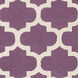 Pollack 42 X 42 inch Mauve/Cream/Violet/Ivory Handmade Rug