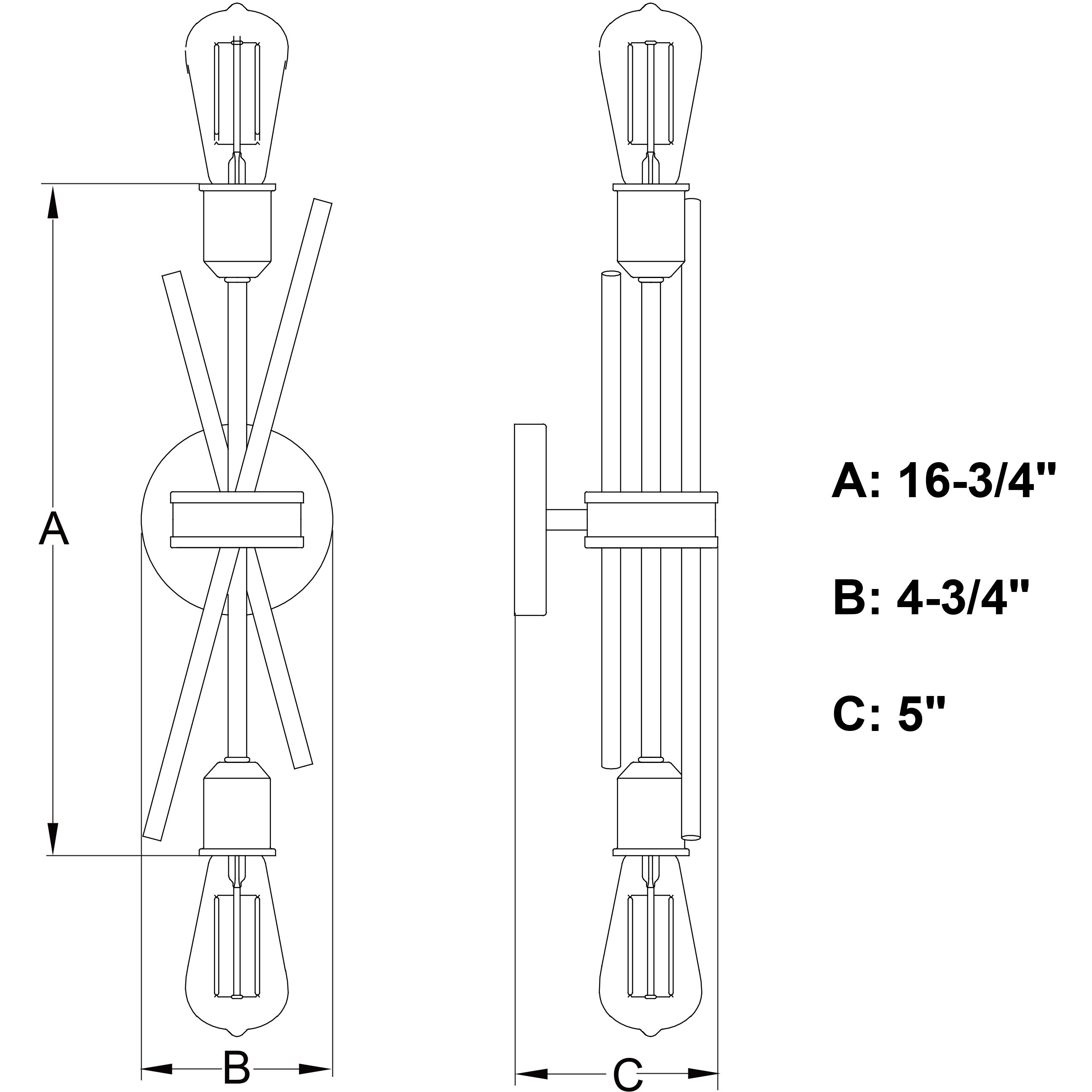 Estelle LED 4.75 inch Natural Brass Wall Light