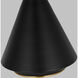 TOB by Thomas O'Brien Stanza 1 Light 14.88 inch Midnight Black Pendant Ceiling Light