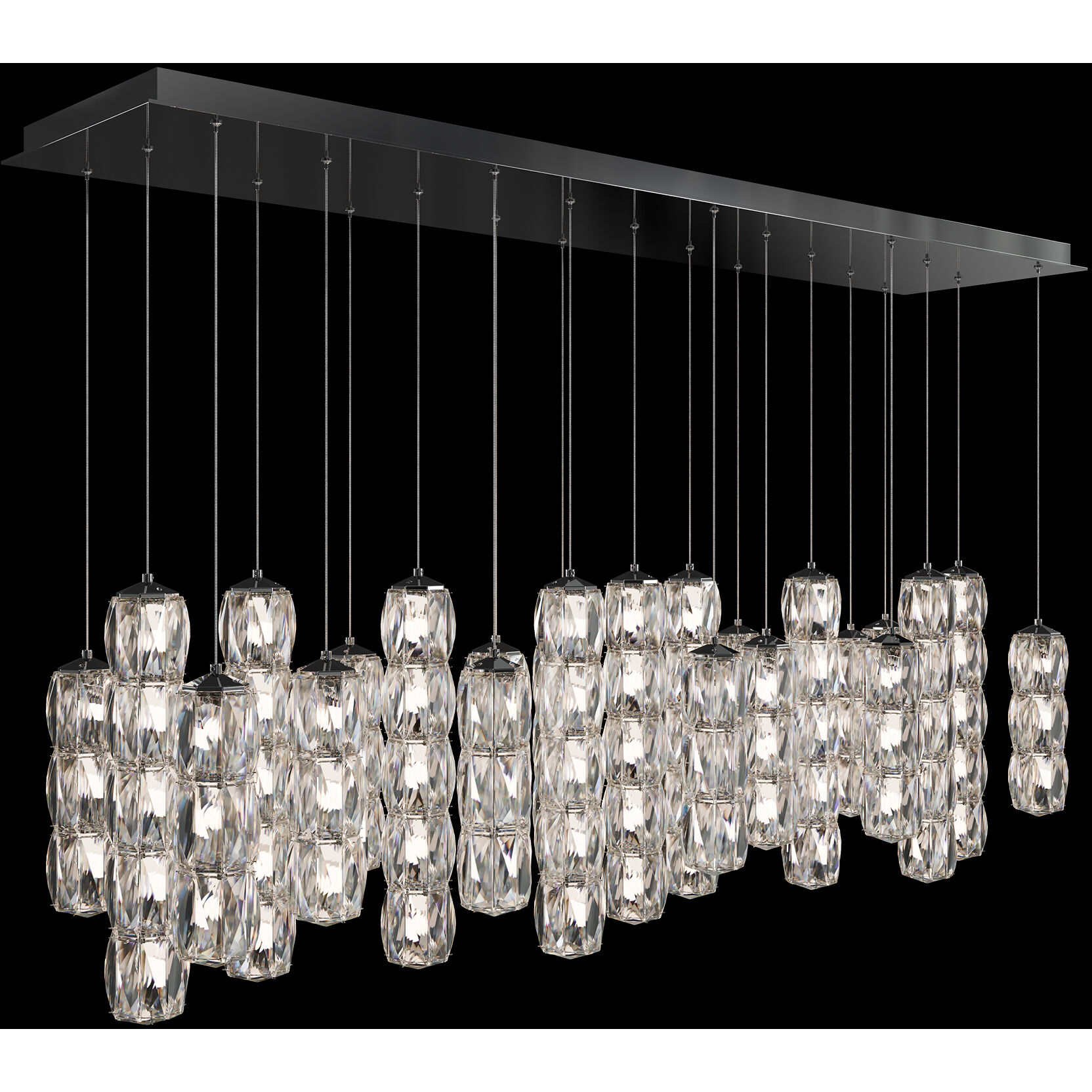Signature Verve LED Polished Stainless Steel Multi-Light Pendant Ceiling Light