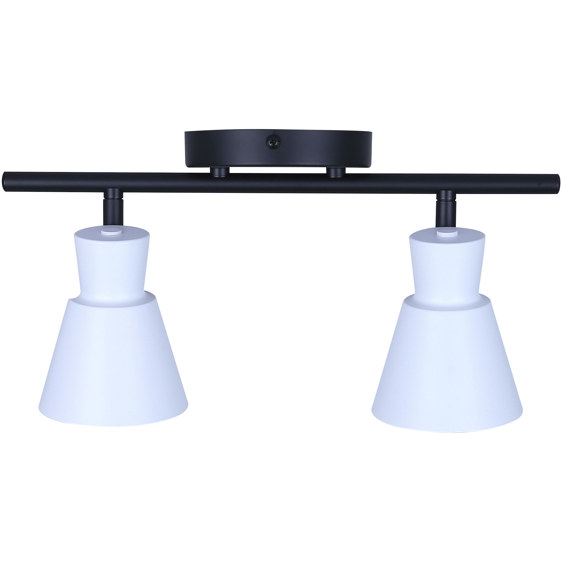 Radley 2 Light Black/White Track Lighting Ceiling Light