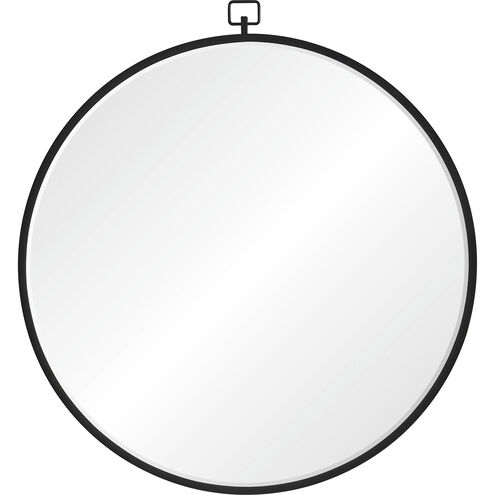 Rayden 38.5 X 36 inch Matte Black Wall Mirror