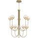 Iissa 10 Light 40 inch Gold Chandelier Ceiling Light in Amber