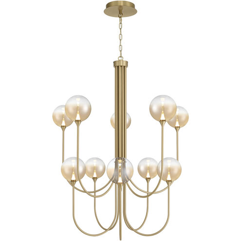 Iissa 10 Light 40 inch Gold Chandelier Ceiling Light in Amber