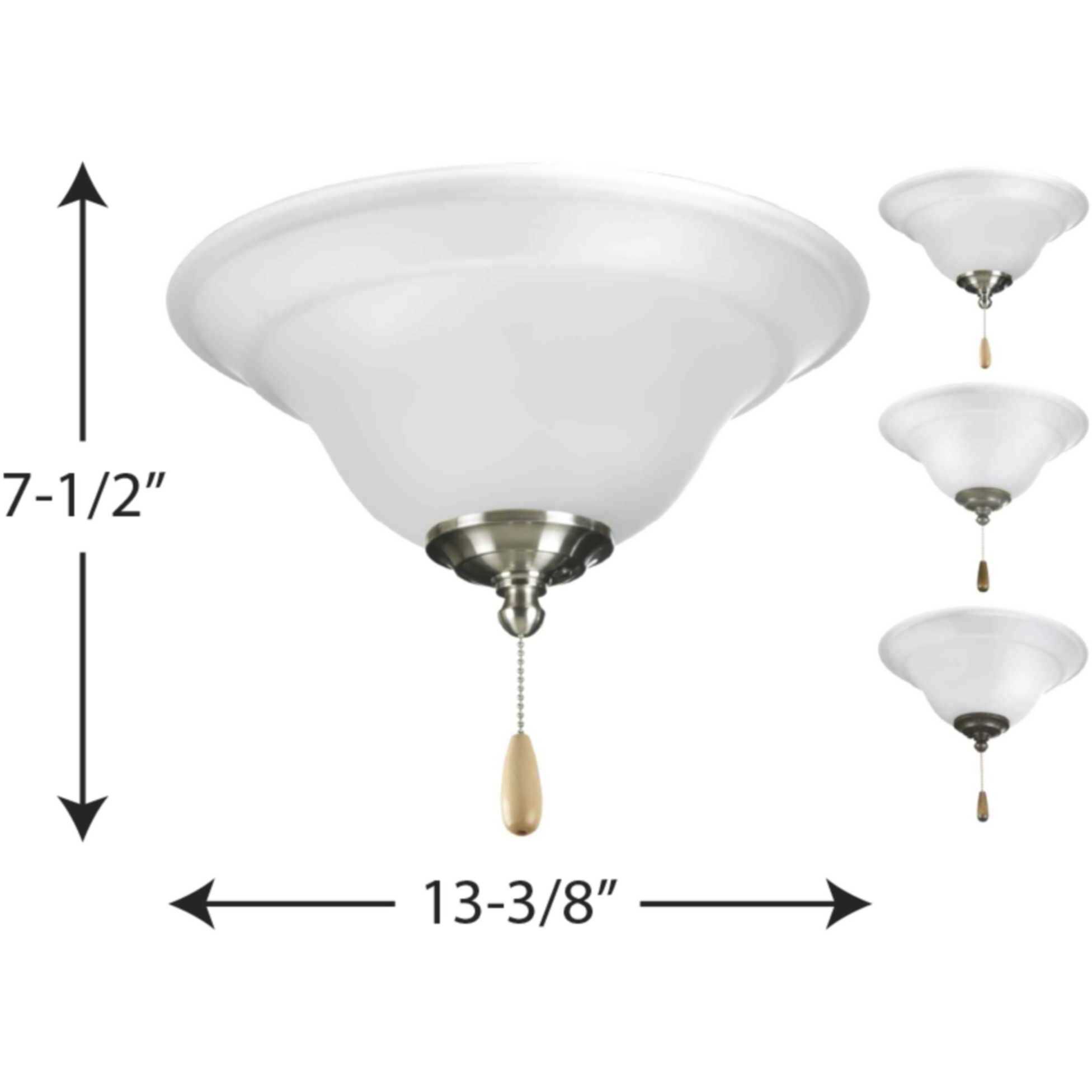 Trinity LED Unfinished Fan Light Kit